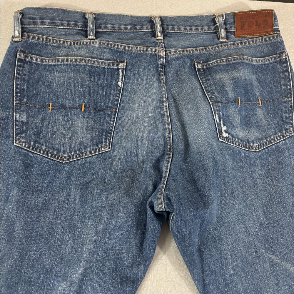 Polo Ralph Lauren RL Embroidered Jeans Mens 40x32 Classic Fit Denim - Picture 8 of 12